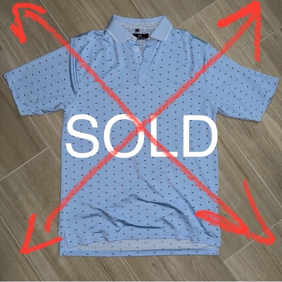 Crown Eagle Polo Golf Shirt Large - Picture 1 of 4